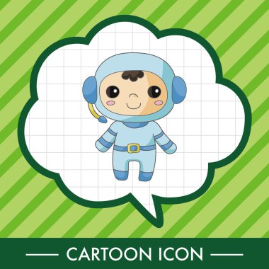 Uzay astronot Tema öğeleri