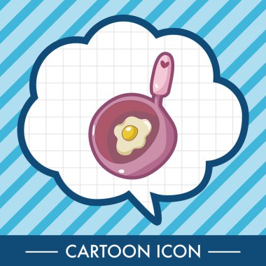 mutfak eşyaları kızartma tavası ve kürek Tema öğeleri