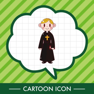 Papaz ve rahibe Tema öğeleri