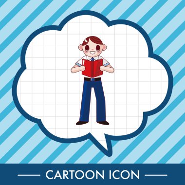 Öğrenci çizgi film Tema öğeleri