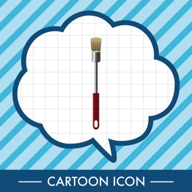 Barbekü ekipman klibi ve çatal Tema öğeleri