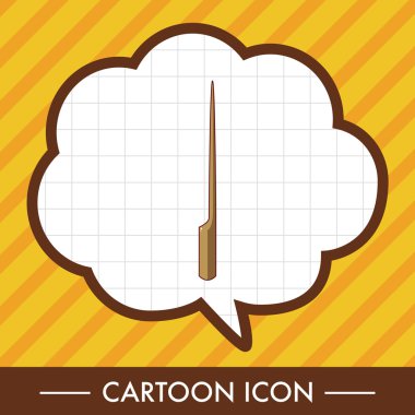 Barbekü ekipman klibi ve çatal Tema öğeleri