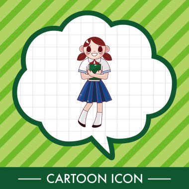 Öğrenci çizgi film Tema öğeleri