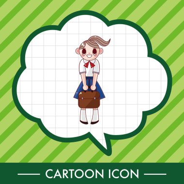 Öğrenci çizgi film Tema öğeleri