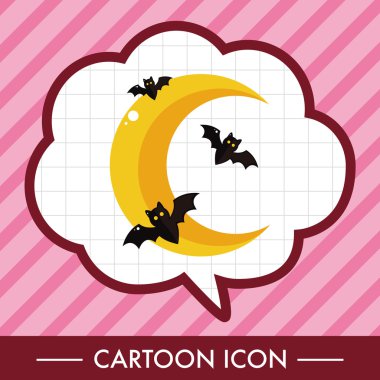 Cadılar Bayramı moon Tema öğeleri