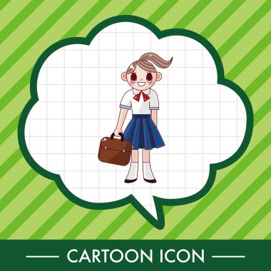 Öğrenci çizgi film Tema öğeleri