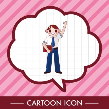 Öğrenci çizgi film Tema öğeleri