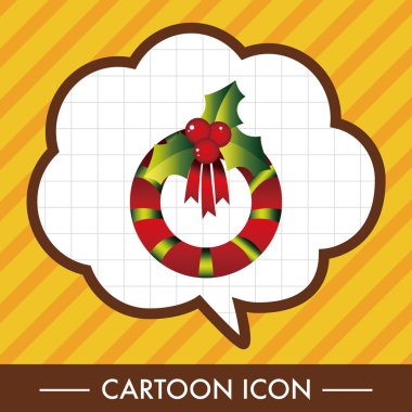 Noel holly çelenk Tema öğeleri