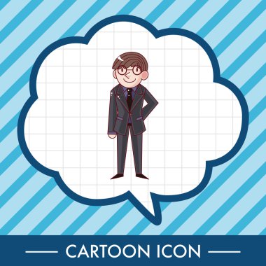 Erkek adam çizgi film Tema öğeleri