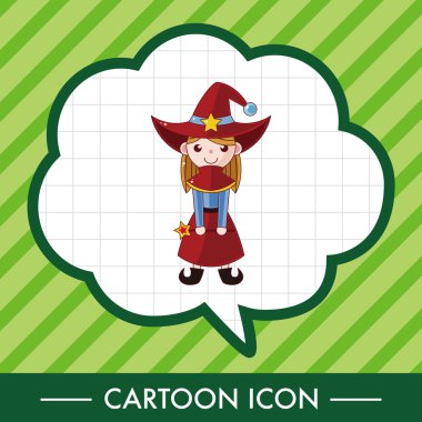 çizgi film Tema öğeleri cadı