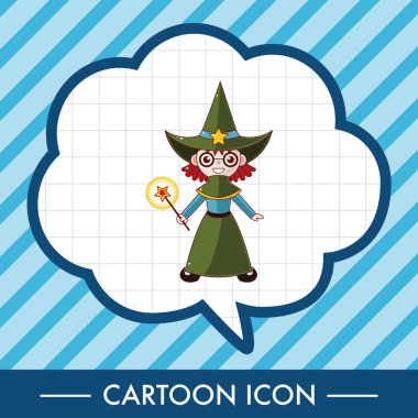 çizgi film Tema öğeleri cadı