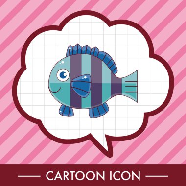 çizgi film Tema öğeleri balık