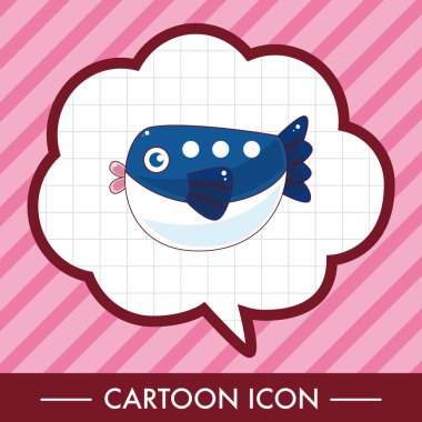 çizgi film Tema öğeleri balık