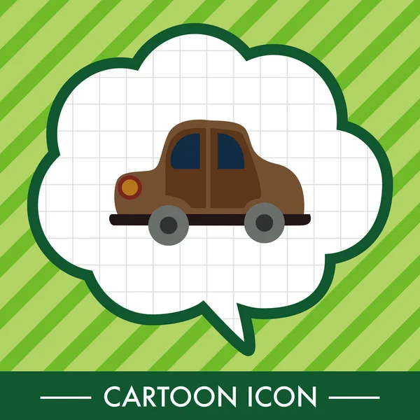 Transporte coche plano icono elementos de fondo — Vector de stock
