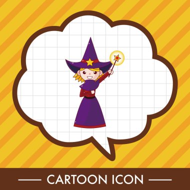 çizgi film Tema öğeleri cadı