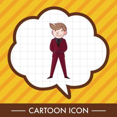 Erkek adam çizgi film Tema öğeleri