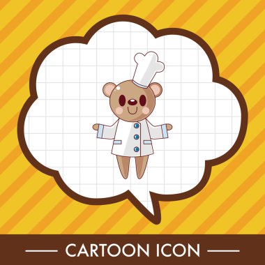 hayvan Şef çizgi film Tema öğeleri