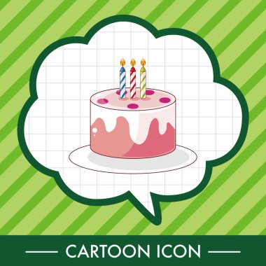 pasta Tema öğeleri dekorasyon doğum günü