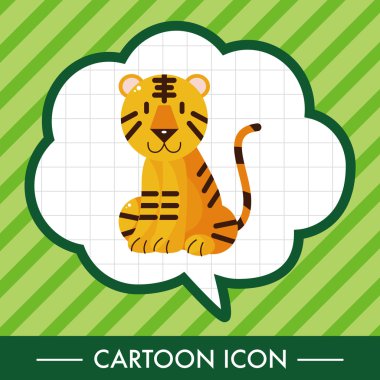 hayvan kaplan Tema öğeleri karikatür