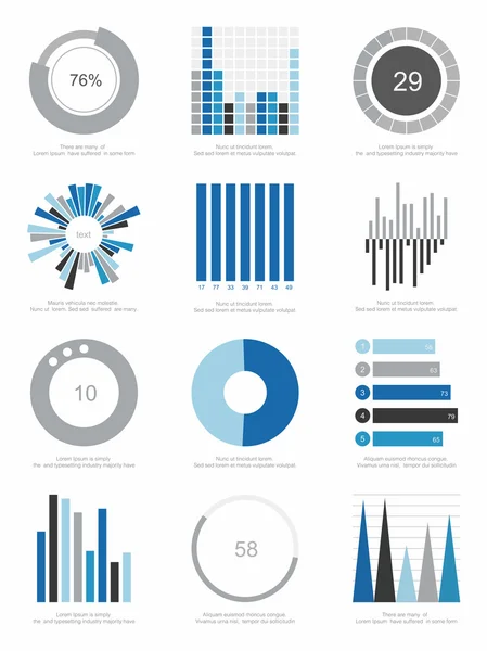 Elementos de infografía — Vector de stock