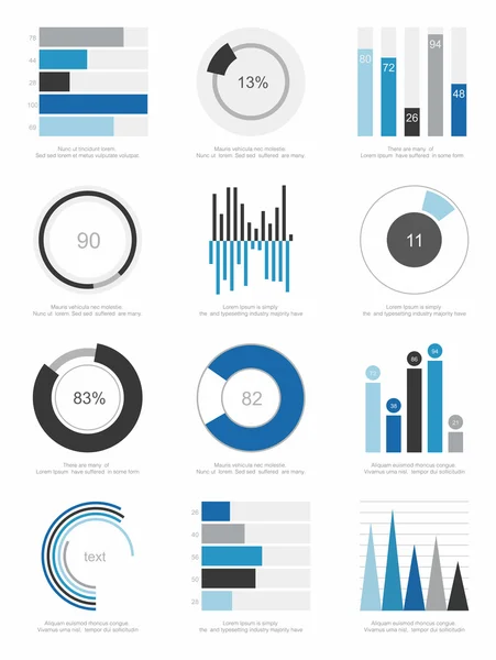 Elementos de infografía — Vector de stock