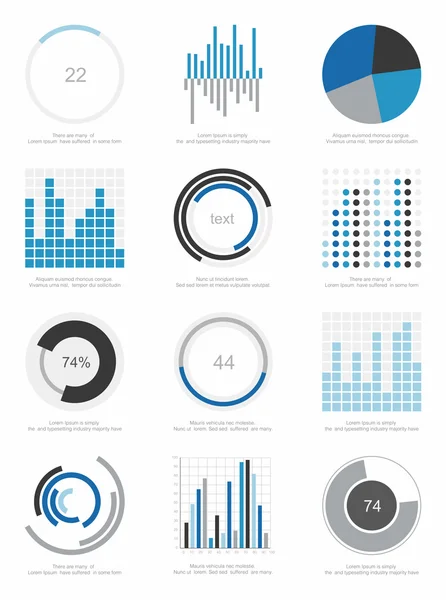 Elementos de infografía — Vector de stock