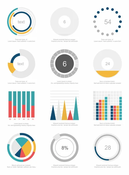 Infographics elementen instellen — Stockvector