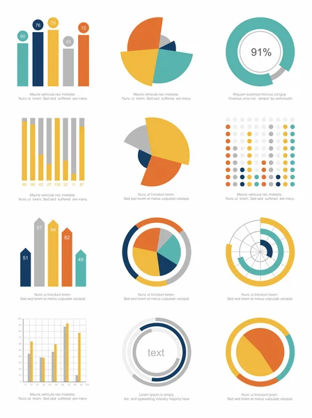 Set di elementi infografici — Vettoriale Stock
