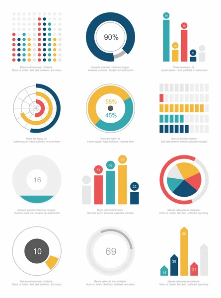 Infographics elementen instellen — Stockvector