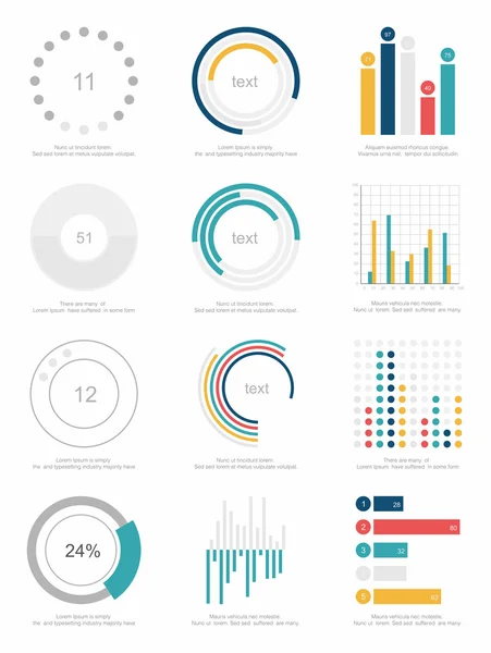 Element der Infografik gesetzt — Stockvektor