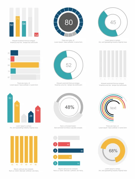 Set di elementi infografici — Vettoriale Stock