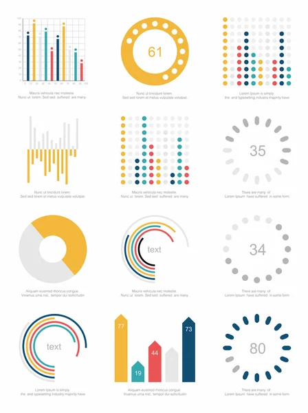 Infographics elements set — Stock Vector