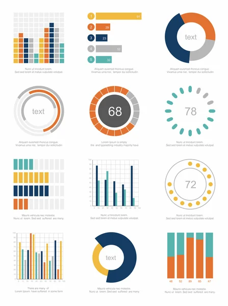 Elementos de infografía — Archivo Imágenes Vectoriales