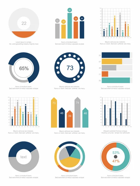 Elementos de infografía — Archivo Imágenes Vectoriales