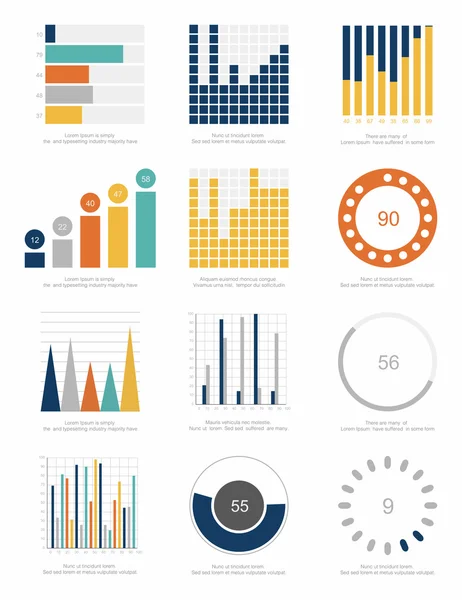 Elementos de infografía — Vector de stock