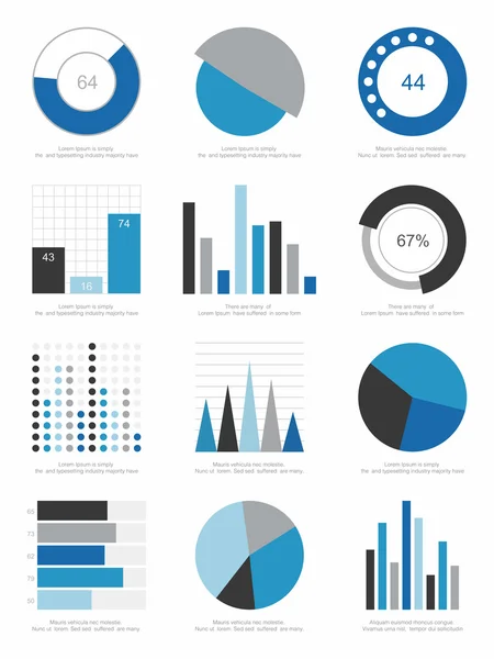 Elementos de infografía — Vector de stock