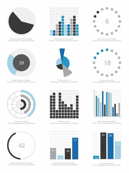 Elementos de infografía — Vector de stock