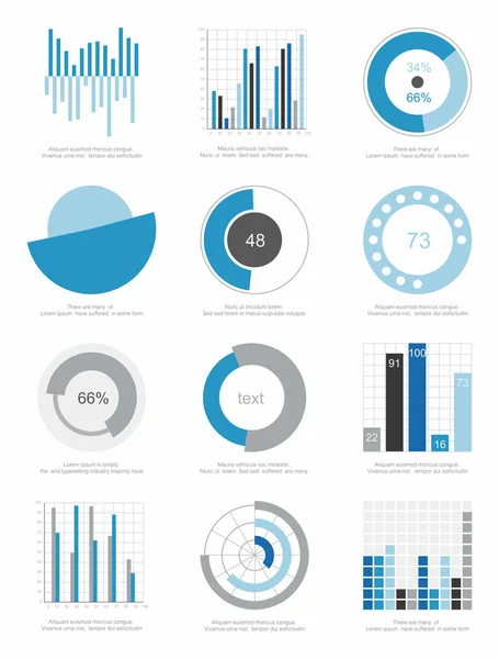 Set von Elementen der Infografik — Stockvektor