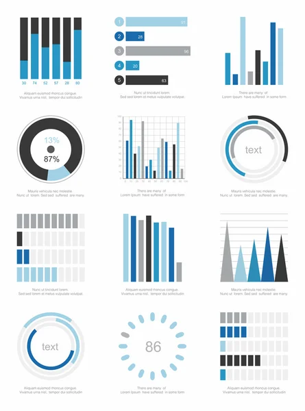 Набор инфографических элементов — стоковый вектор