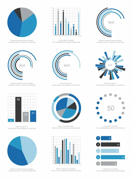 Zestaw elementów infograficznych — Wektor stockowy