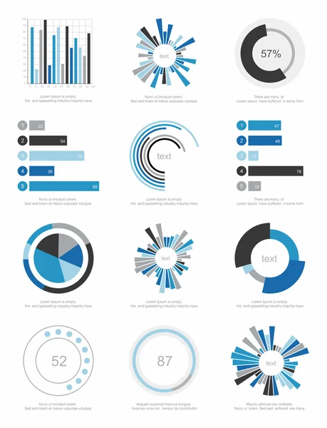 Sada infografických prvků — Stockový vektor