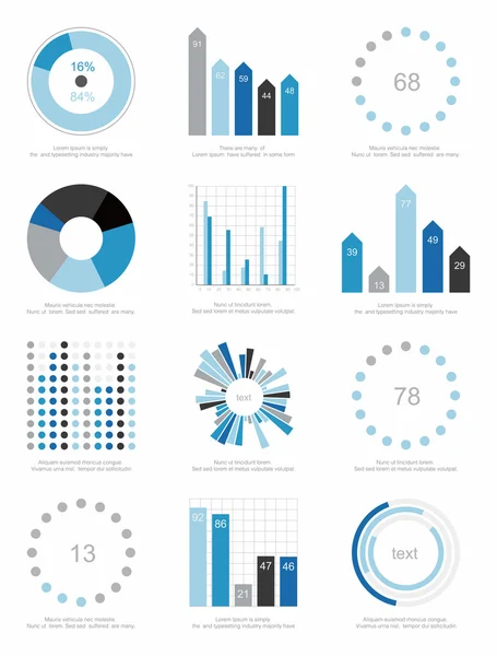 Set of infographics elements — Stock Vector