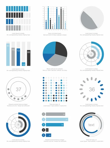 Sada infografických prvků — Stockový vektor