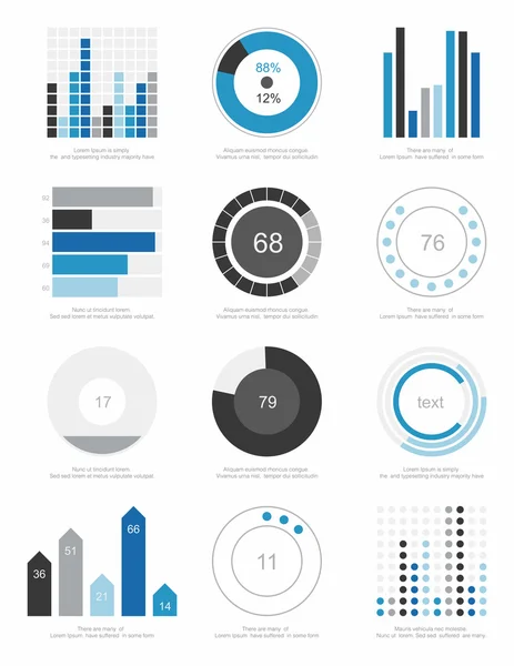 Set von Elementen der Infografik — Stockvektor