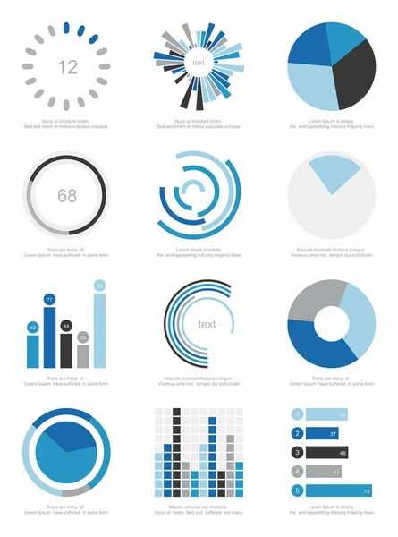 Conjunto de elementos de infografía — Archivo Imágenes Vectoriales