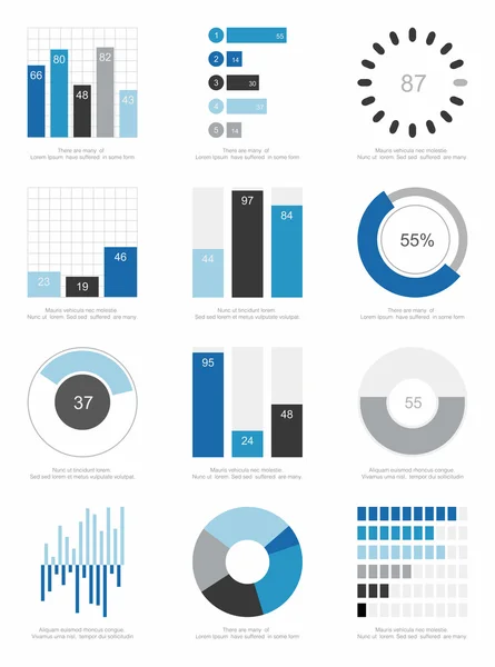 Set von Elementen der Infografik — Stockvektor