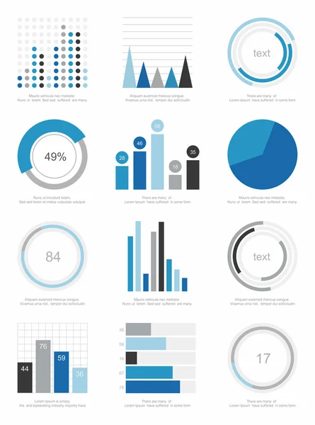 Conjunto de elementos de infografía — Archivo Imágenes Vectoriales