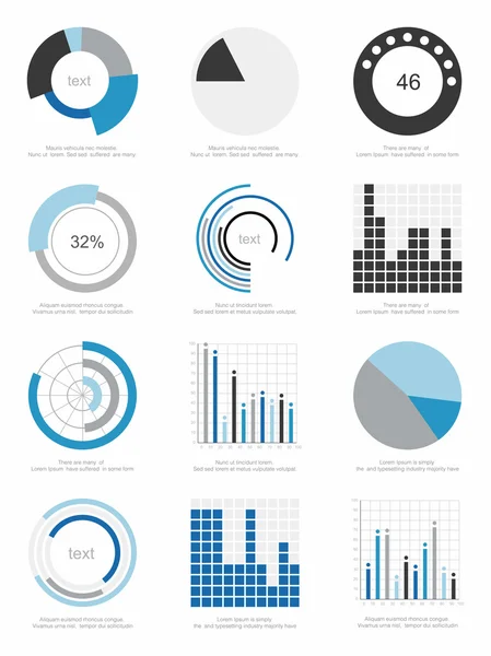 Conjunto de elementos infográficos —  Vetores de Stock