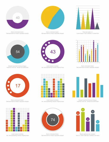 Elementos de infografía — Archivo Imágenes Vectoriales