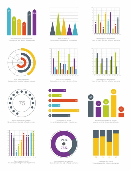 Elementos de infografía — Vector de stock